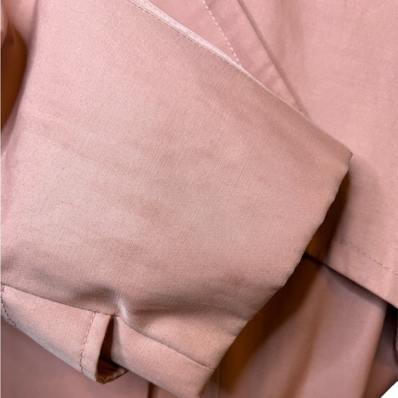 Calvin Klein | Salmon Belted Trench Coat Size L - Picture 5 of 8